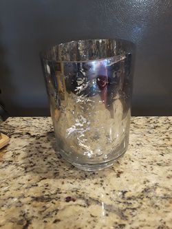 Glass Mercury looking vase