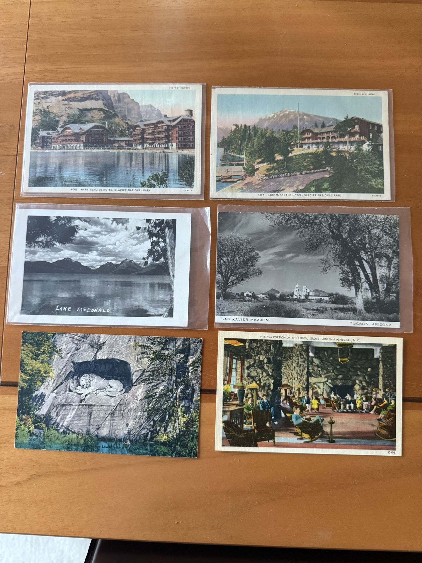 Set Of 6 Vintage Postcards, All Not Used