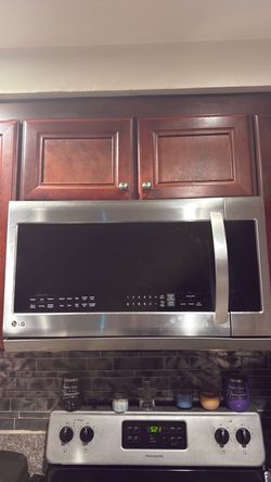 LG Stainless Steel Over-the-Range Microwave /electric stove /