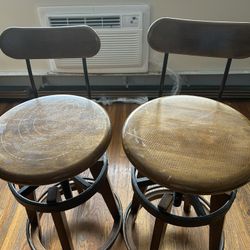 Industrial Wooden Chairs 
