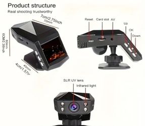 1080P Full HD Dash Cam Car Video Driving Recorder With Center Console LCD Car DVR Video Recorder, WDR 170° Wide Angle, Night Vision, Parking Monitor