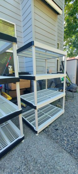 Plastic Garage Storage Shelving Unit