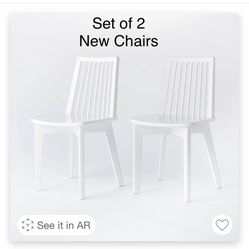 White Threshold Dining Chairs Set Of 2