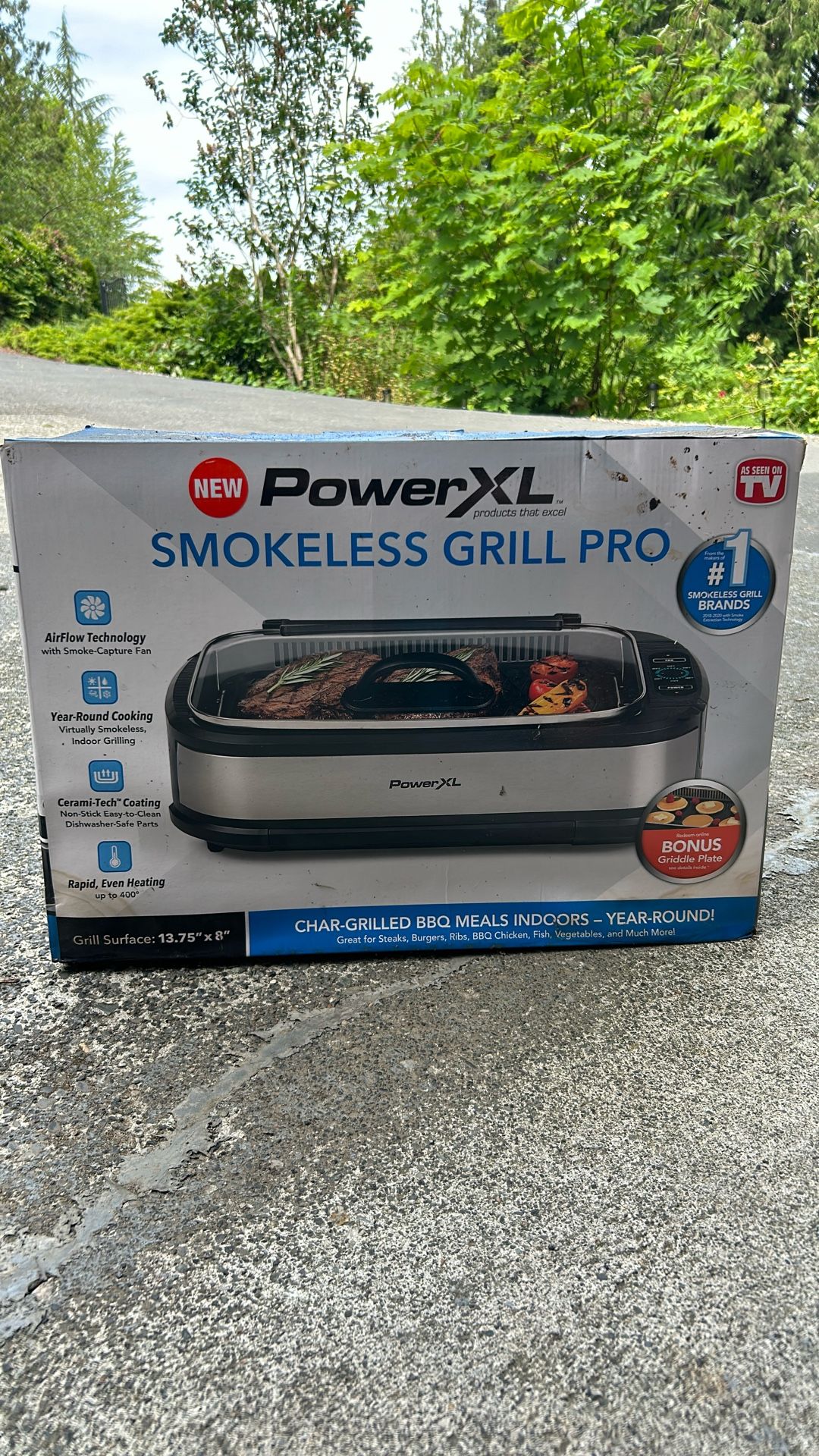 Power XL smokeless Grill Pro NIB