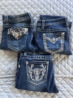 Miss Me jeans. Size 29. Boot cut. Excellent condition 3 pair