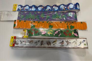 Festive Multiseason Party Trim Pack - Teacher Bulletin Boards