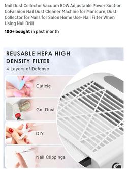 Nail Dust Collector Machine New In Box X $25