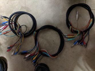 RCA to 1/4 inch 6 ft patch cable