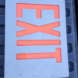 Exit sign