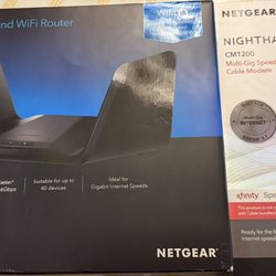 Nighthawk Modem, And Router