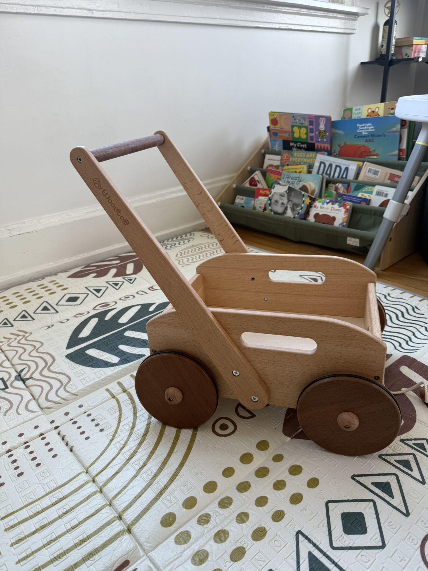 Wooden Wagon Baby Walker