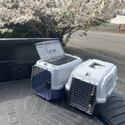 Small Dog Cat Rabbit Bunny Kennel Crate Carrier Like New 24" L by 14” W by 14” H $25 Each