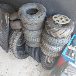 Motorcycle/ Minibike Wheels, Tires, Parts, Etc.