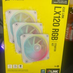 That’s a Corsair iCUE LINK LX120 RGB Starter Kit (3-pack).