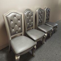 Silver Wooden Chairs 