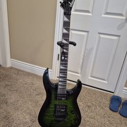 Green/Black Electric Guitar