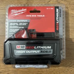 MILWAUKEE / M18- RED LITHIUM  HIGH OUTPUT XC6.0