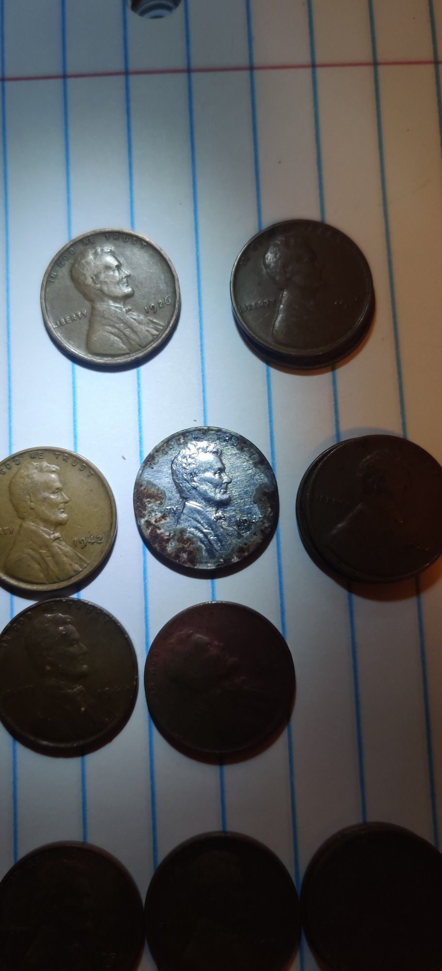 1926-57 wheat pennies