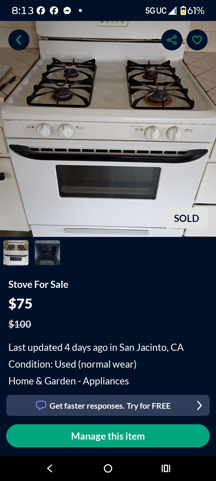 Gas Stove With Digital Oven Setting And Cl8ck