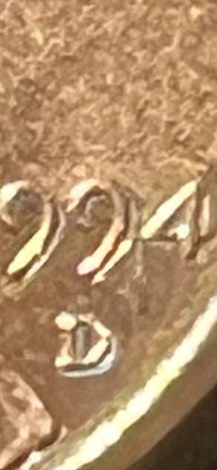 1994 D Penny Coin With Dbl On Date And Mint