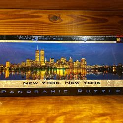 New New York Panoramic Jigsaw Puzzle 750 Pieces Buffalo Games 38.25" X 11.25"