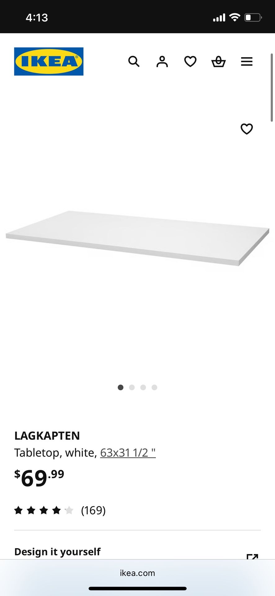 IKEA Tagkapten Table Top