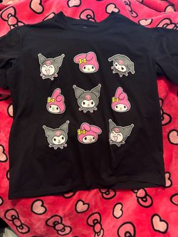 Kuromi & My Melody Graphic T-Shirt large