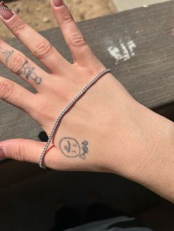 Silver Crystal Tennis Bracelet