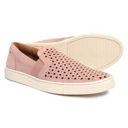 FRYE & CO. Peggy Perf Pink Suede Loafers Womens 9