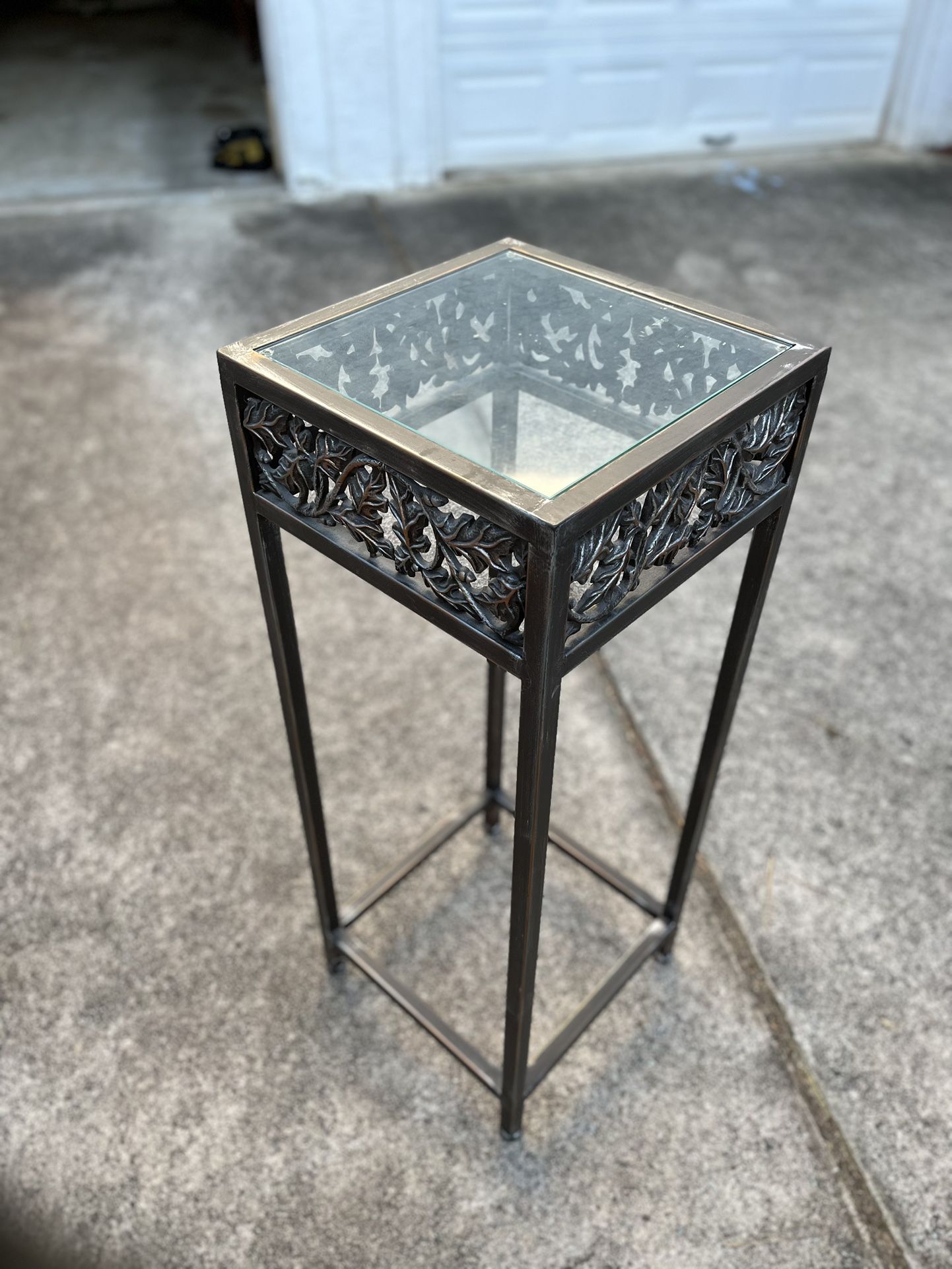 Antique Glass Table 