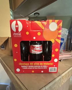 Coca-Cola Mexico 80th Anniversary Glass Bottle Promotional Six-Pack
