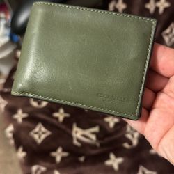 Green Coach Men’s Wallet 
