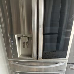 REFRIGERATOR LG 36” With Glass 