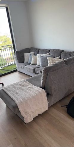 COMFORTABLE COUCH & 65 INCH LG TV