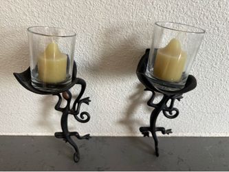 Parylite Salamander Wall Candle Sconces