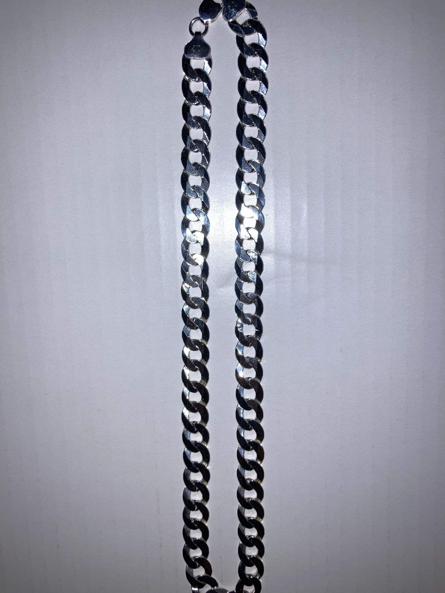925 STERLING SILVER CURB CUBAN CHAIN