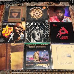 Vinyl Record Collection - Prince MF DOOM Fugazi Grateful Dead Funkadelic +++