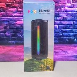 Portable Wireless Bluetooth Speaker, 16W Stereo Sound with Multiple RGB LED Lights, IPX5 Waterproof Bluetooth Speakers, BT5.3