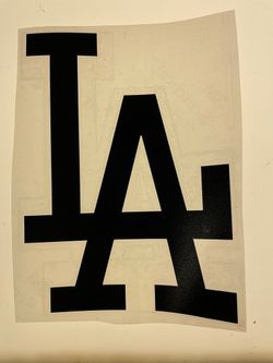Black LA 1 Pc Vinyl Sticker