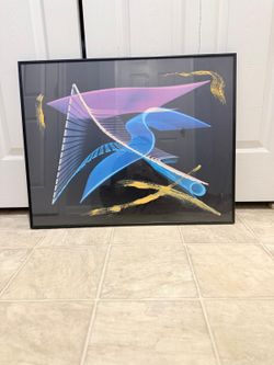 beautiful modern 3ft by 2ft wall art. (MUST SELL TODAY)