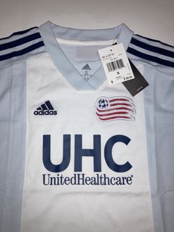 Womens Adidas MLS New England Revolution Away Soccer Jersey Blue DP2812 Sz S $90
