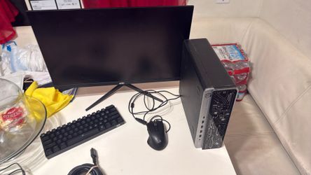 HP G3 Gaming Bundle — i7, GT 1030, 16GB, SSD+HDD + 24” Monitor & RGB Keyboard/Mouse”