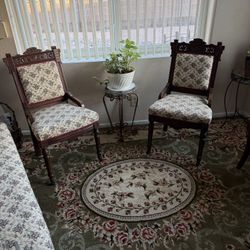 19th Century Eastlake Settee & 2 Chairs