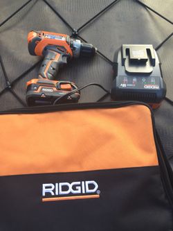 Basically brand new RIGID cordless drill