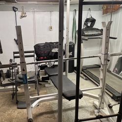 Bench Press And Bar Bell