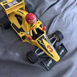 Playmobil Formula 1 Racing Car — Yellow — ADAC / Uvex / Bosch (Vintage)