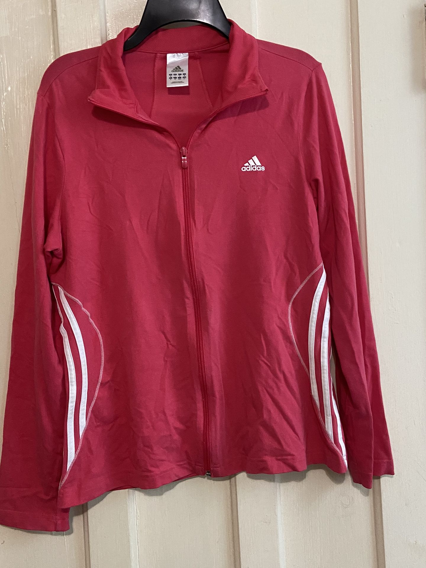 Adidas women’s track jacket size Large