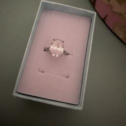 5 Carats Zirconia Oval Ring Size 8 925 