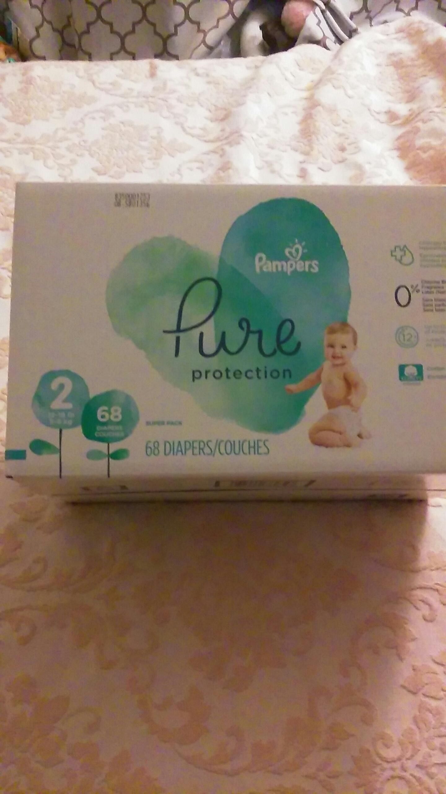 Sz 2 Pampers Pure Protection diapers