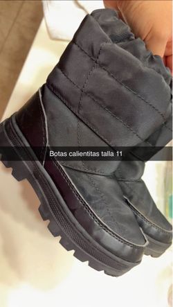 Black Quilted Winter Boots Size 11